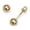 Colorname Misc: 3mm, variant on Solid 14k Yellow Gold 3-8mm Ball Screw Back Earrings For Women Cartilage Second Hole (4mm-yellow) Body Piercing Screw