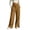 Brown, variant on Womens Casual High Waist Sweatpants Elastic Waist Drawstring Splited Wide Leg Workout Gym Running Pants with Pockets