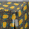 thumbnail image 4 of Bug Dog Crate Cover, Rhythmic Insects Beetle Animals Motif Cartoon on Muted Backdrop, Easy to Use Pet Kennel Cover Small Dogs Puppies Kittens, 7 Sizes, Grey Earth Yellow, by Ambesonne, 4 of 6