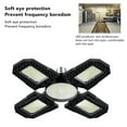 thumbnail image 4 of LED Security Ceiling Light, E27 Foldable High Brightness Professional Garage Lights 85-265V 100W  for Basement for Gym for Garage, 4 of 8