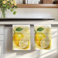 thumbnail image 7 of Lemon Kitchen Towels Set of 3, Yellow Summer Botanical Watercolor Wooden Absorbent Dish Towels for Kitchen, Microfiber Hand Towel, Quick Drying Tea Towel for Cleaning Decorative Dishcloths, 7 of 7