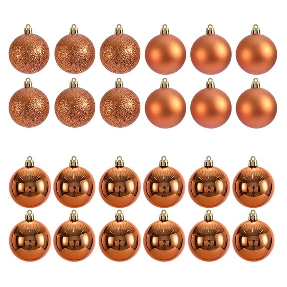 Matsuzay 24 unids/set bolas colgantes fácil de Navidad esenciales bolas de decoración duraderas y confiables Kits de decoración para fiestas bronce