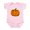 Petal Pink, variant on CafePress - Halloween Jack O Lantern Pumpkin Body Suit - Baby Light Bodysuit, Size Newborn - 24 Months