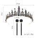 thumbnail image 4 of KAKOWELY pendientes barrocos de novia con corona, accesorios vintage para el cabello para bodas y cumpleaños., 4 of 5