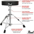 thumbnail image 3 of Pearl D50 Throne, Round Cushion - Double-Braced Legs, 3 of 4