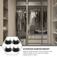 thumbnail image 3 of EcoNesxp Stainless Steel Closet Rod Set Bracket 4 Piece Bracket Set, 3 of 5