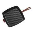 thumbnail image 2 of Staub Cast Iron 12-inch Square Grill Pan - Grenadine, 2 of 3