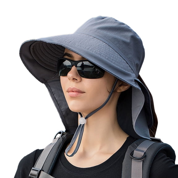 Outdoor Sun Hat Wide Brim UV Protection Breathable Lightweight Summer Hiking Fishing Hat