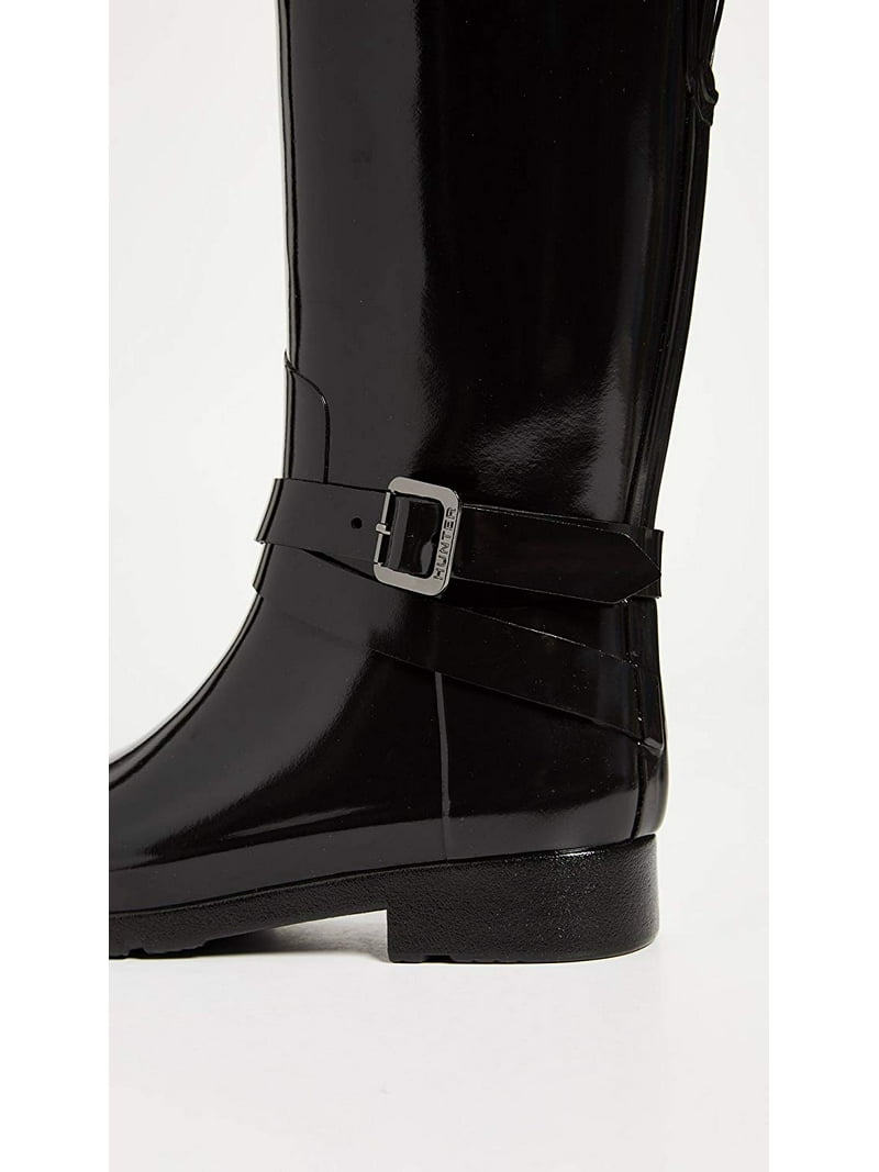 Hunter Women's Refined Back Adjustable Tall w/Ankle Strap Boots