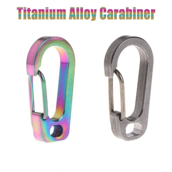tooloflife Carabiner Keychain Titanium Alloy Silver/Multicolor