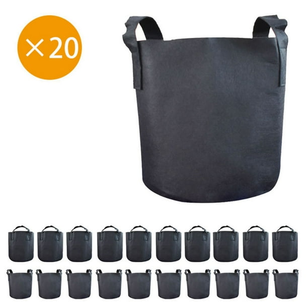 Grow Bags, 2 Gallon 20Pack Fabric Pots for Plants Heavy Duty Thickened