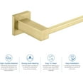 thumbnail image 4 of KIBI 2-Piece Cube Bathroom Hardware Set | Brushed Gold Towel Bar and Toilet Paper Holder | Solid Brass Bathroom Accessories with Corrosion-Resistant Finish (C-KBA15-2-1), 4 of 17