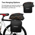 thumbnail image 2 of 3 in 1 Bike Rack Bag Trunk Bag Waterproof Bicycle Rear Seat Bag Cooler Bag with 2 Side Hanging Bags Cycling Cargo Luggage Bag, 2 of 6