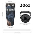 thumbnail image 2 of Jo-hn Boxer Ce-na 30 Oz Tumbler with Straw, Stainless Steel Double Wall Vacuum Insulated Coffee Cup Travel Mug Gifts for Women & Men, 2 of 8