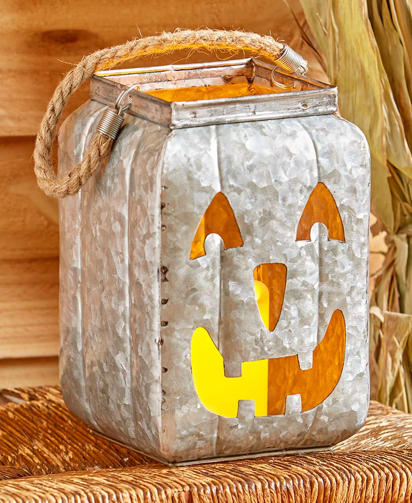 The Lakeside Collection Large Lighted Metal Jacko'Lantern