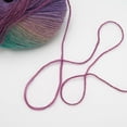 thumbnail image 4 of NICEEC 2 Skeins Soft Rainbow Yarn 100% Wool Gradient Multi Color Yarn for Crocheting Knit Total Length 180m×2(196yds×2,50g×2)-5#, 4 of 7