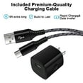 thumbnail image 2 of Type C Charger Block, 3pcs USB Block with 6FT Type C Cable Cord, Hootek USB C Charger Block with USB A to USB C Charging Cable, Type C Wall Charger Brick for Android Charging Cords USB-C Phone Cables, 2 of 9