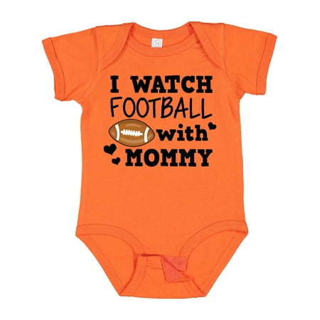 

Inktastic I Watch Football with My Mommy Gift Baby Boy Bodysuit