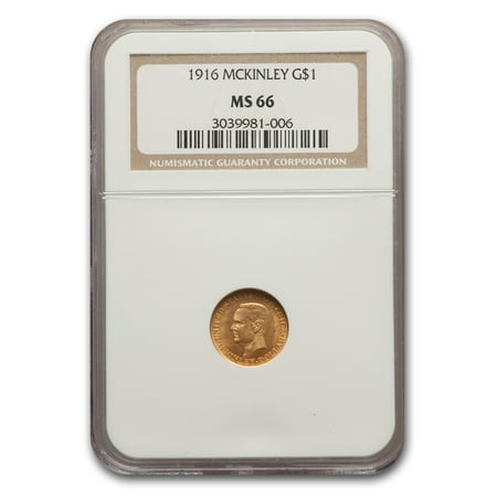 1916 Coin - 1916 Gold $1.00 McKinley Commemorative MS-66 NGC