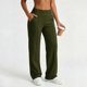 thumbnail image 5 of Neewe Womens Plain Wide Leg Cargo Pants Elastic Waist Loose Hiking Joggers with Pockets Daily Outfits, 5 of 7