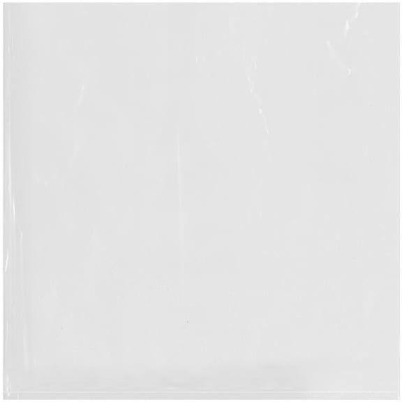 Plymor 12" x 12" (Pack of 100), 2 Mil Flat Open Clear Plastic Poly Bags