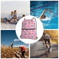thumbnail image 6 of Naloa pink Holiday Joy Drawstring Backpack String Bag Cinch Water Resistant for Gym Shopping Sport Yoga, 6 of 6