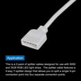 thumbnail image 4 of Unique Bargains 2Pcs Splitter Cable 5 Pin RGB Splitter Cable 4 Way for 5050 3528 RGB LED Light Strip with 10 Male 5 Pin Plugs, 4 of 4