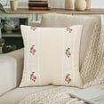 thumbnail image 1 of Cojines bordados, cojines con rosas, sofás cama, soporte lumbar para la cabeza, fundas de almohada sencillas, regalos navideños, funda de almohada de poliéster., 1 of 6