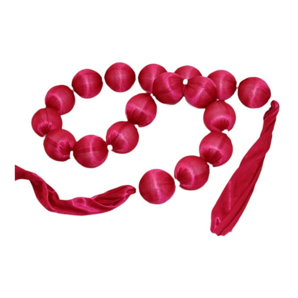 Guirnalda de bolas de espuma, adornos suaves hechos a mano, proyectos de bricolaje, decoración de bodas, pancarta de bolas de espuma para fiestas, Rojo
