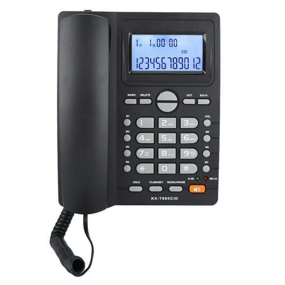 TOPINCN Corded Phone With Speakerphone Answering Machine Clear Sound For Calculator Telephone