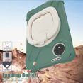 thumbnail image 3 of For Xiaomi Redmi Pad SE 8.7 inch 2024 Case, 360 Rotatable Handle Stand, Shoulder Strap, Drop-Proof Design, Emerald Green, 3 of 7