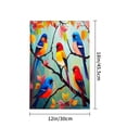 thumbnail image 4 of Amhnf Colorful Birds On Branches Garden Flag For Home Outdoor Garden Yard Decor 12x18 inch, 4 of 5