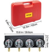 VEVOR Bestauto Fuel Vacuum Carburetor Synchronize Tool Kit Fuel Vacuum Carburetor Synchronizer carb sync Gauge Set with Rubber Hose