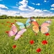 thumbnail image 5 of Mariposas artificiales de 30 cm para jardín, ideales para decorar patios y terrazas | Adornos resistentes a la intemperie para césped, cercas o parterres, 5 of 6