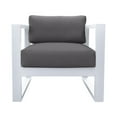 thumbnail image 6 of Aelani Outdoor 4 piece Set in White Finish and Charcoal Cushions, 6 of 7