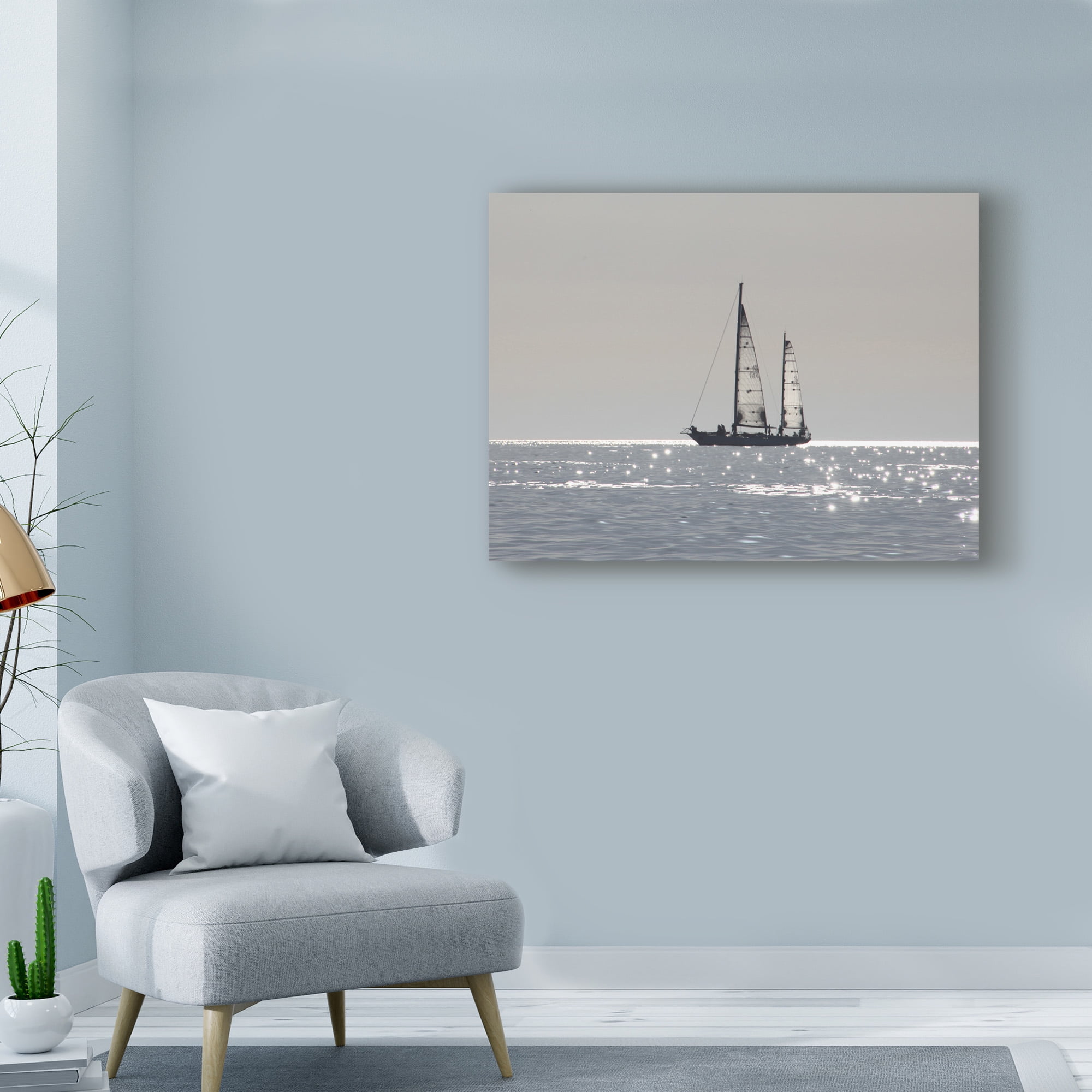 Open Boat' Canvas Art by Liz Zernich