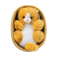 thumbnail image 2 of 2026 Weighted Stuffed Animals Plush Toy 9In with Woven Basket Bed Cute Stuffed Animal for Birthday Gift Decorative Soft Doll, 2 of 3