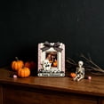 thumbnail image 5 of Wooden Halloween Photo Frame Ornament, Ghost Pumpkin Fence Shaped Picture Frame with Adhesive Dots, Small Decor for Halloween Party, Lazyguy, 5 of 6
