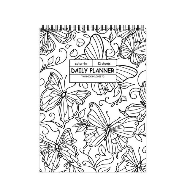 Producto y Popular: Cuaderno para Colorear de 52 Hojas con Diseño de Flores A
