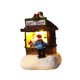 thumbnail image 1 of Figura de Papá Noel con casa luminosa navideña, adorno navideño, estatua LED Tienda de regalos, 1 of 9