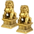 thumbnail image 3 of Chinoiserie Lion Figurines for Home Decor and Feng Shui, 3 of 7