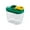 Green, variant on Plastic Storage Jars with airtight lid,Clear Kitchen Storage Containers Plastic Food Jar for Dry Food, Candy,Snack,Storage Organizer for Pantry,oddler Meal Prep Containers (Clear,4.72*3.34*5.51")