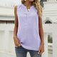 thumbnail image 2 of Tops casuales sexys sin mangas con cuello en V de verano para mujer, camisetas sin mangas con estampado regular Fridja  gh7013, 2 of 9