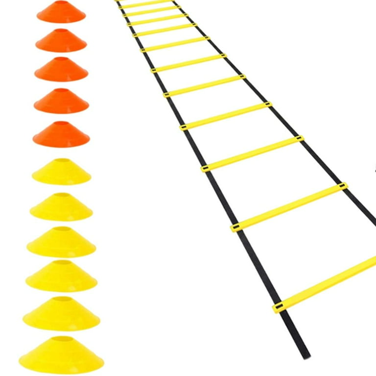 Agility Ladder Training Set Rung Speed Ladder with 12 Disc Cs for