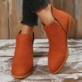 thumbnail image 4 of Aayomet Womens Winter Boots Ankle Boots Short Boots Single Shoes for Ladies Casual Shoes (Orange, 7), 4 of 5