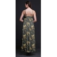 thumbnail image 2 of Bimba Robe Longue Maxi Imprimée à Bretelles Spaghetti Ajustables en Rayonne pour Femmes Boho-Xsmall, 2 of 5