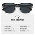 thumbnail image 3 of Ray-Ban RB3716 CLUBMASTER METAL Square Shaped Non-Polarized Sunglasses for Men & Women - Includes Official RAYBAN Eyewear Kit - Ideal Formal & Casual Wear Sunglasses - Blue Lens, 3 of 7