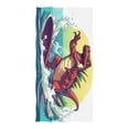thumbnail image 3 of Ryvnso Dinosaur Skating Oversized Beach Towel Microfiber Bath Blankets Swimming Fitness 37" x 74", 3 of 5