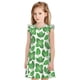 thumbnail image 1 of Fotbe Green Leaves Vestido de Dormir para Niñas de 3 a 10 Años, Mangas Cortas, Estilo Princesa, Pijama Camisón con Mangas Voladas-X-Large, 1 of 6