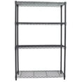 thumbnail image 6 of Internet's Best 4-Tier Wire Shelving - Flat Black, 6 of 7